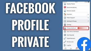 How To Make Your Facebook Profile Private 2024 UPDATE [upl. by Rannug574]