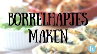 3x borrelhapjes maken  lekkere recepten [upl. by Yrrah]