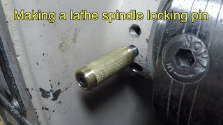 Making a Wood Lathe Spindle Locking Pin [upl. by Assena]