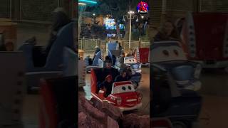 🚗 Cars Ride At Disneyland Paris Lightning McQueen Tow Mater [upl. by Vogele]