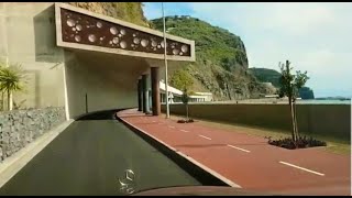 Nova Marginal amp Promenade da Ribeira Brava Estradas da Madeira Island Driving Roads [upl. by Norrat]