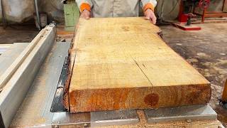 Ingenious Techniques Woodworking Workers  Rustic Large Woodworking Products Wooden Furniture [upl. by Annaynek]