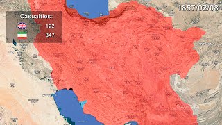 AngloPersian War in 1 minute using Google Earth [upl. by Mohun486]