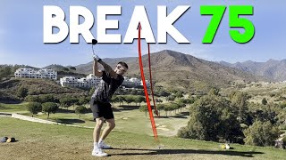 FIRST EVER BREAK 75  CAN I DO IT  La Cala America Course [upl. by Goldston]