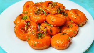 Garlic carrot  By carrot makes these yummy garlic carrot snacks 👍 easy amp spicy 💗 [upl. by Eoz]