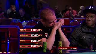 15  Roberto Romanello v Tony G  Top 100 Greatest Poker Moments  partypoker [upl. by Yrrehs]