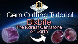 Gem Cutting Tutorial Bixbite The Rarest Gemstone on Earth [upl. by Beitch911]