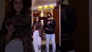 Sargun Mehta and Roopi Gill Funny Video [upl. by Eerrehs]