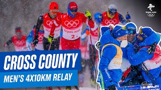 CrossCountry Skiing  Mens 4x10km Relay ClassicFree  Full Replay  Beijing2022 [upl. by Nguyen]