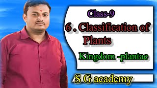 9th Science Classification of plants Kingdom Plantae SG academy [upl. by Reifnnej906]