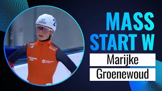 Marijke GROENEWOUD NED  Winner  Mass Start Women  Beijing 2023  SpeedSkating [upl. by Nadeau]