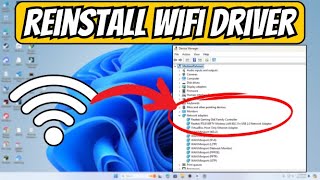 Reinstalling a Wireless Network Adapter Driver in Windows 2024 [upl. by Taddeusz]