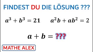 Findest du die Lösung  Binomische Formeln  Algebra  Gleichungssysteme lösen  Mathe Alex [upl. by Zzabahs]