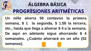 Progresiones Aritméticas en Problemas de razonamiento ejemplo 1 [upl. by Haland]