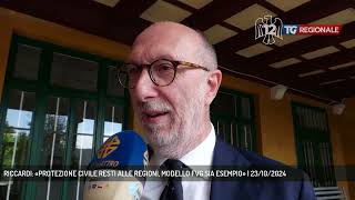 RICCARDI «PROTEZIONE CIVILE RESTI ALLE REGIONI MODELLO FVG SIA ESEMPIO»  23102024 [upl. by Taub]