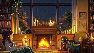 Happiness is homemade  Lofi chill beats with fireplace to relaxstudy to lofi hip hop beats [upl. by Adelpho]