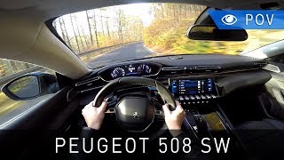 Peugeot 508 SW 16 PureTech 180 KM EAT8 Allure 2019  POV Drive  Project Automotive [upl. by Zat]