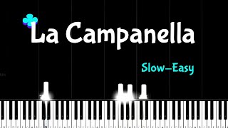 Liszt  La Campanella  Easy Piano TutorialSlow [upl. by Owen]