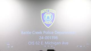 Battle Creek Police shooting press conference [upl. by Rosita]