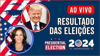 AO VIVO Resultado das Eleições Americanas 2024 PRIMEIROS NÚMEROS [upl. by Ide915]