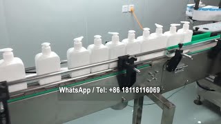 Automatic 8 Heads Disinfectant Alcohol Hand Sanitizer Bottle Filling Machine Line [upl. by Ahsyad430]