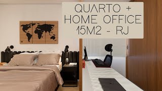 REFORMA QUARTO DE CASAL COM HOME OFFICE  EL Projects [upl. by Eanore]