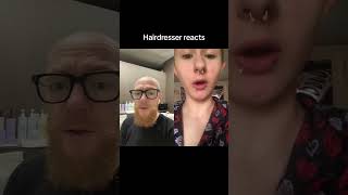 Hairdresser reacts to a crazy DIY hair transformation [upl. by Adlare]