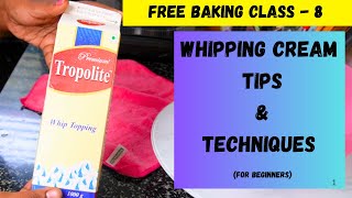 The Secret to PERFECT Whipping Cream Whipping Cream Techniques How to Whip Cream bake cake food [upl. by Cuda]