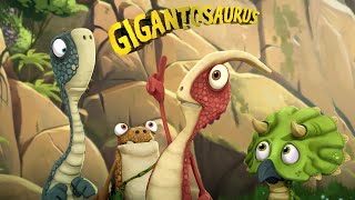 Tiny and Bill fall into a hole  Dinosaurs Cartoons  Gigantosaurus Multilingual [upl. by Ahseram123]