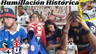 Colo Colo vs U de Chile 41  Goles y resumen completo  Reacción de Hinchas [upl. by Adilem233]