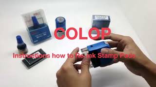 How To Re Ink COLOP Self Inking Stamp Refill Ink amp Ink Pad [upl. by Meghann]