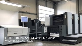 Heidelberg Speedmaster 74 4 testrun at 15000 sheetsh [upl. by Philipps]