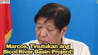 Pres Marcos BalikSuri sa Bicol River Basin Project Matapos ang Bagyong Kristine [upl. by Kirred102]