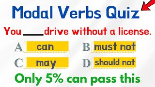 Modal Verbs Quiz। English Grammar Quiz [upl. by Lhary]