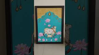 pichwai painting pichwaiart pichwaipainting canvaspainting artcraftybyprachi [upl. by Marte]