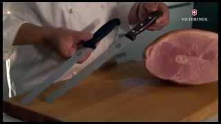 How To Use A Slicing Knife Demonstration  Bunzl Processor DivisionKoch Supplies [upl. by Ecnerret702]