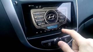 УСТАНОВКА ПЛАНШЕТА Nexus 7 в автомобиль Hyundai Solaris РЕЗУЛЬТАТ [upl. by Jena]