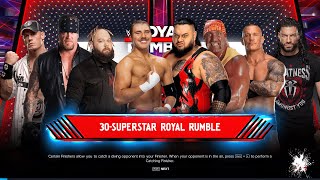 WWE 2K24  30 MAN Royal RUMBLE MATCH ROMAN REGINS VS ALL WWE wwe2k24 RomanReigns RoyalRumble [upl. by Hammerskjold]