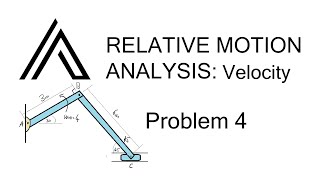 Relative Motion Analysis Velocity  Problem 4 IC Method [upl. by Blodget]