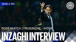 SIMONE INZAGHI INTERVIEW  FROSINONE 05 INTER 🎙️⚫🔵 [upl. by Wolgast]