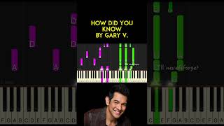 How Did You Know by Gary Valenciano piano cover  sheet music [upl. by Blayze665]