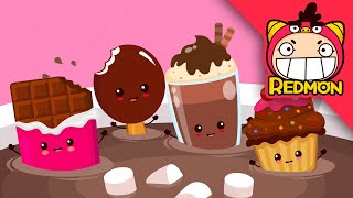 Chocolate Song  Food songs  Nursery rhymes  REDMON [upl. by Nida]