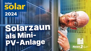 Balkonkraftwerk als Solarzaun MiniPhotovoltaikanlage macht Strom im Garten [upl. by Annoit]