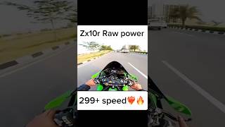 299 Speed on Ninja Zx10r Full exhaust 🚀😱🔥 shorts automobile motovlog kawasaki ninjah2 [upl. by Atinyl]