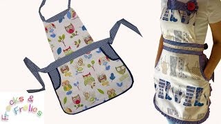 How to sew a frilly Apron  Sewing Tutorial  learn to sew for free  Frocks amp Frolics [upl. by Bendicta]