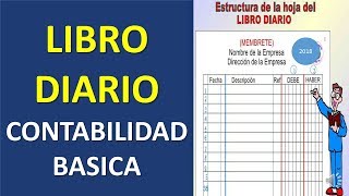 Contabilidad Basica El libro diario [upl. by Aniaz]