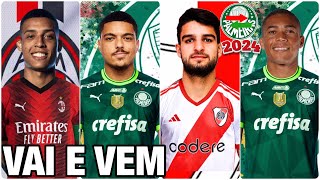 CHEGADAS E SAÍDAS DO PALMEIRAS PARA 2024 ATUALIZADO [upl. by Gardas]