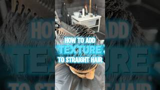 Texture STRAIGHT hair🔥HairTutorial TextureCut MidTaper MensHair BarberTips HairStyling [upl. by Iam]