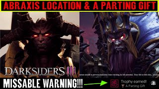 Darksiders 3 A Parting Gift Trophy  Abraxis Location Apocalyptic Difficulty Missable Warning [upl. by Neumeyer]