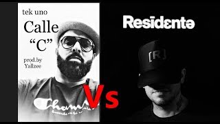 Residente Vs Tek One TIRADERA COMPLETA Quien gana [upl. by Kimberlyn528]